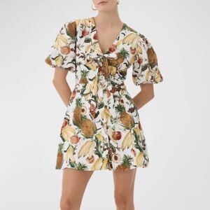 EPHEMERA for Neiman Marcus Darling Ephemera Tropicana Fruit Bowl Dress Sz 2 NWT